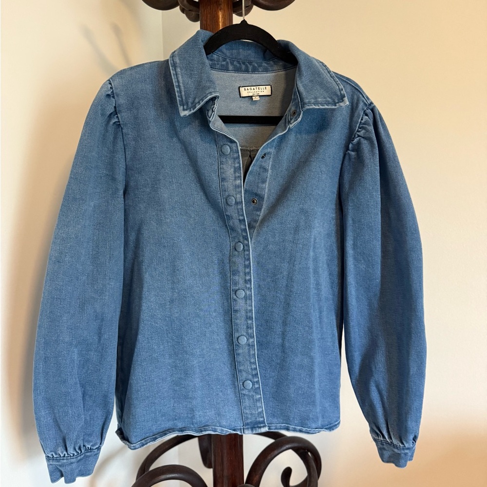 Bagatelle Blue Denim Button-Up Shirt